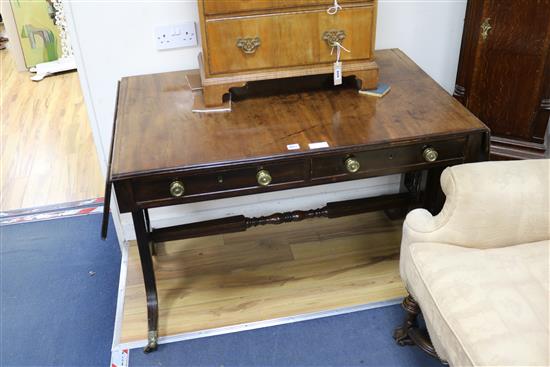 A Regency mahogany sofa table W.110cm